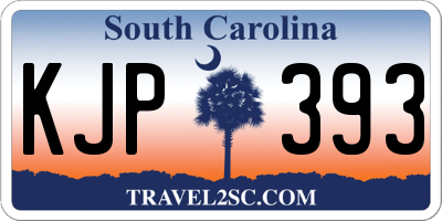SC license plate KJP393