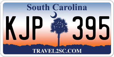 SC license plate KJP395