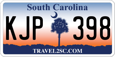 SC license plate KJP398