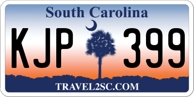 SC license plate KJP399