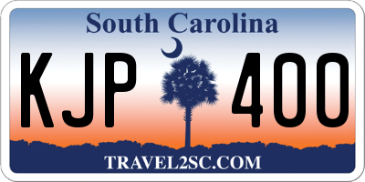 SC license plate KJP400