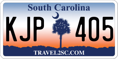 SC license plate KJP405