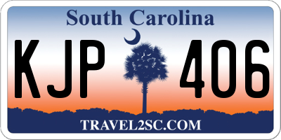 SC license plate KJP406