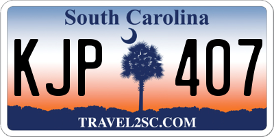 SC license plate KJP407