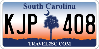 SC license plate KJP408