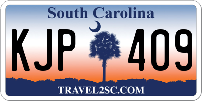 SC license plate KJP409