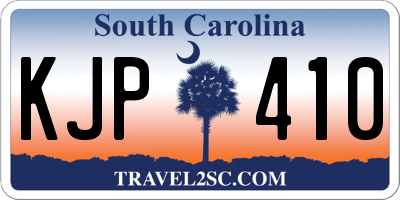 SC license plate KJP410