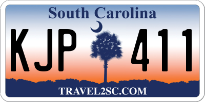 SC license plate KJP411