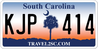 SC license plate KJP414