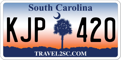 SC license plate KJP420