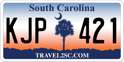 SC license plate KJP421