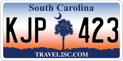 SC license plate KJP423