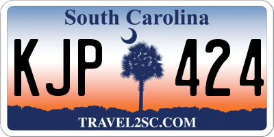 SC license plate KJP424