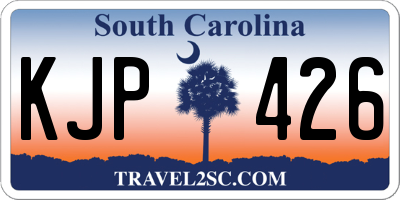 SC license plate KJP426