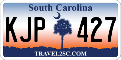 SC license plate KJP427