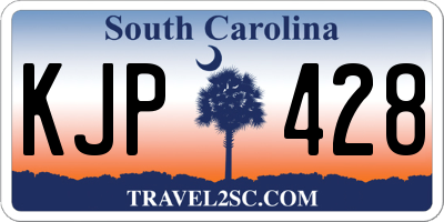 SC license plate KJP428