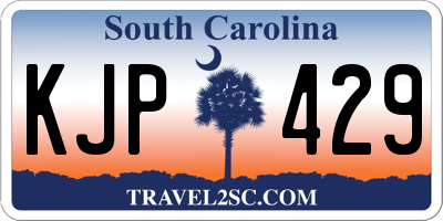 SC license plate KJP429