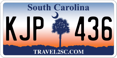 SC license plate KJP436