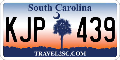 SC license plate KJP439