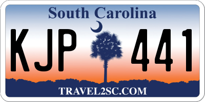 SC license plate KJP441