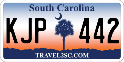SC license plate KJP442