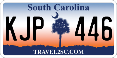 SC license plate KJP446