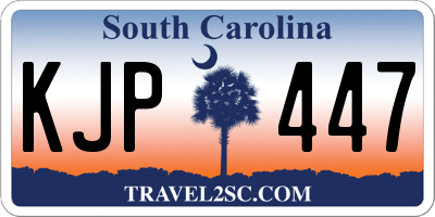 SC license plate KJP447