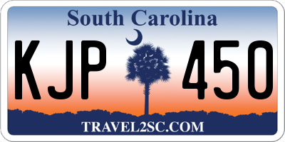 SC license plate KJP450