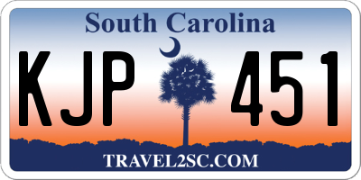SC license plate KJP451