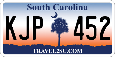 SC license plate KJP452