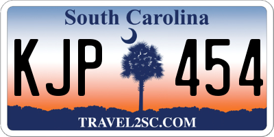 SC license plate KJP454