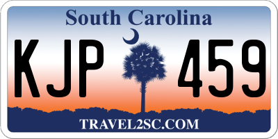 SC license plate KJP459