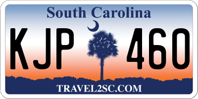 SC license plate KJP460