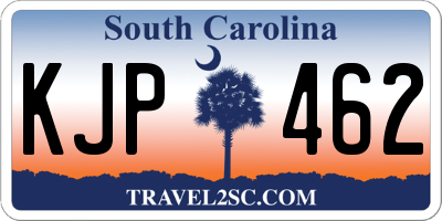 SC license plate KJP462