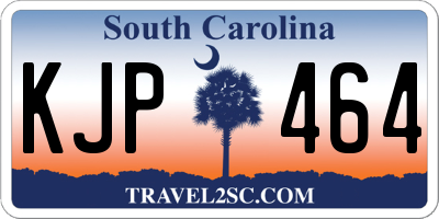 SC license plate KJP464
