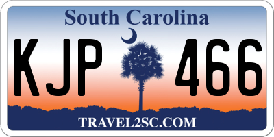 SC license plate KJP466