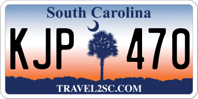 SC license plate KJP470