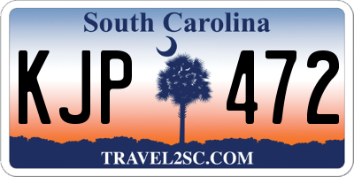 SC license plate KJP472