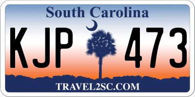 SC license plate KJP473