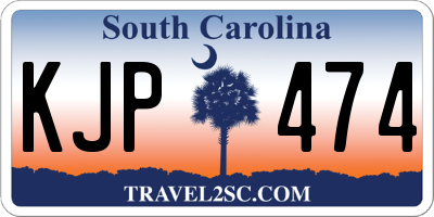SC license plate KJP474