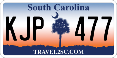 SC license plate KJP477