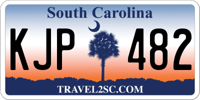 SC license plate KJP482