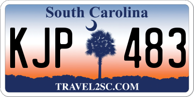 SC license plate KJP483