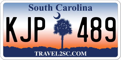 SC license plate KJP489