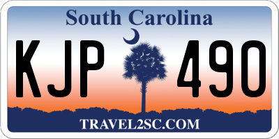 SC license plate KJP490