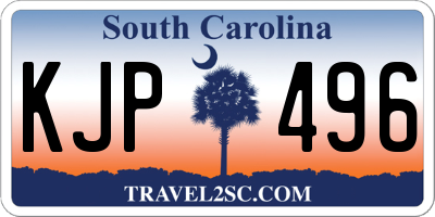 SC license plate KJP496