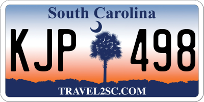 SC license plate KJP498