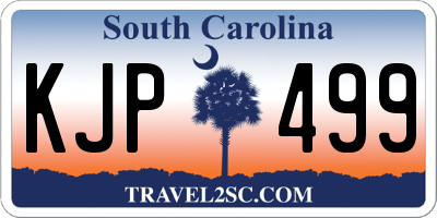 SC license plate KJP499
