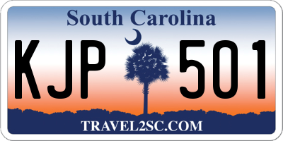 SC license plate KJP501