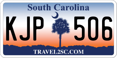 SC license plate KJP506